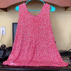 Croft and Barrow XL Coral Tank/Puckered Front